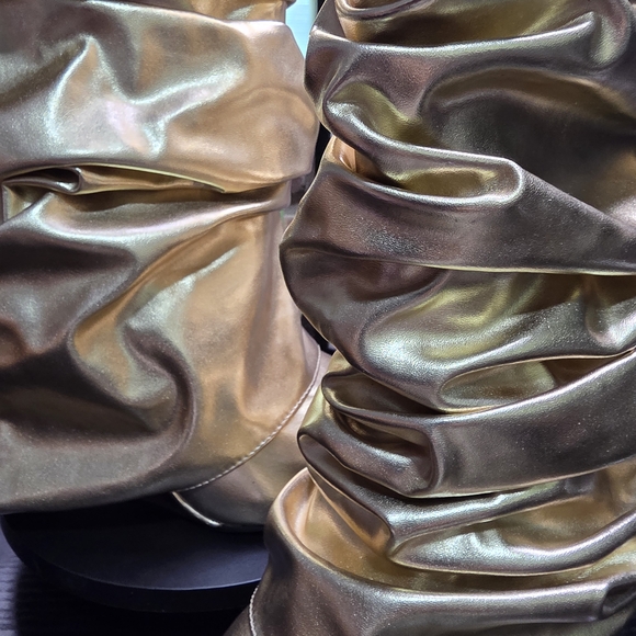 Azalea Wang Gold Boots - Picture 6 of 6